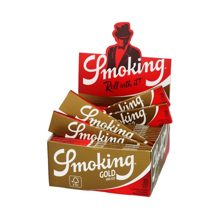 Smoking Gold Rolling Papers | King-Size Slim main product photo