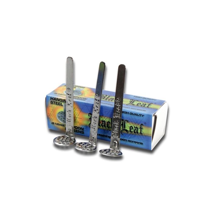Weed Pipe Screens / Filters 12 mm (Black Leaf) 3 pieces main product photo