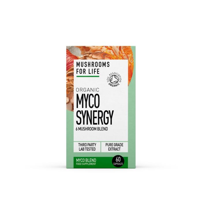 Myco Synergy Mushroom Capsules Organic (Mushrooms For Life) 60caps main product photo