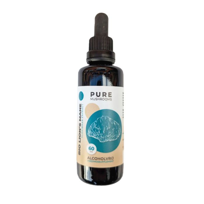 Lion’s Mane Mushroom Extract Alcohol-Free Organic (Pure Mushrooms) 60ml main product photo