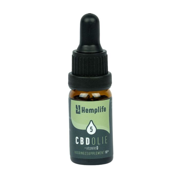 CBD oil 5% with vitamin D (Hemplife) 10 ml main product photo