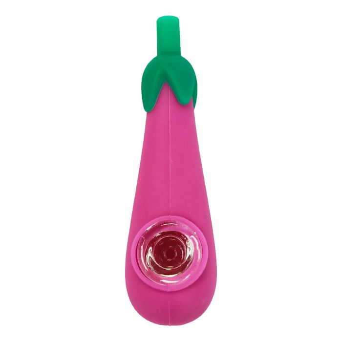 Silicone Eggplant Weed Pipe 10 cm main product photo