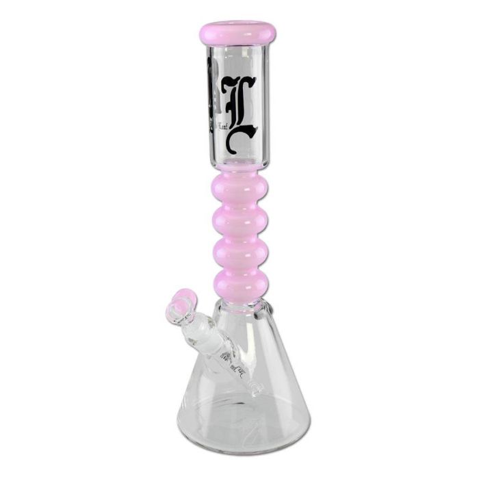 Glass Diffuser Ice Bong (Black Leaf) main product photo
