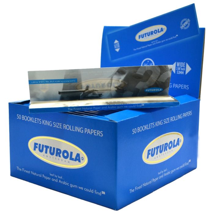Futurola Blue Rolling Papers | King-Size main product photo