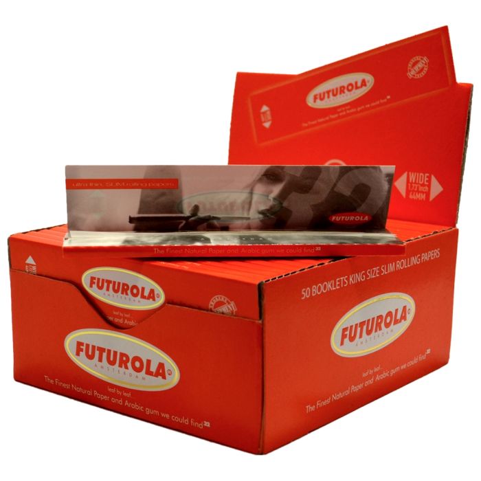 Futurola Red Rolling Papers | King-Size Slim main product photo