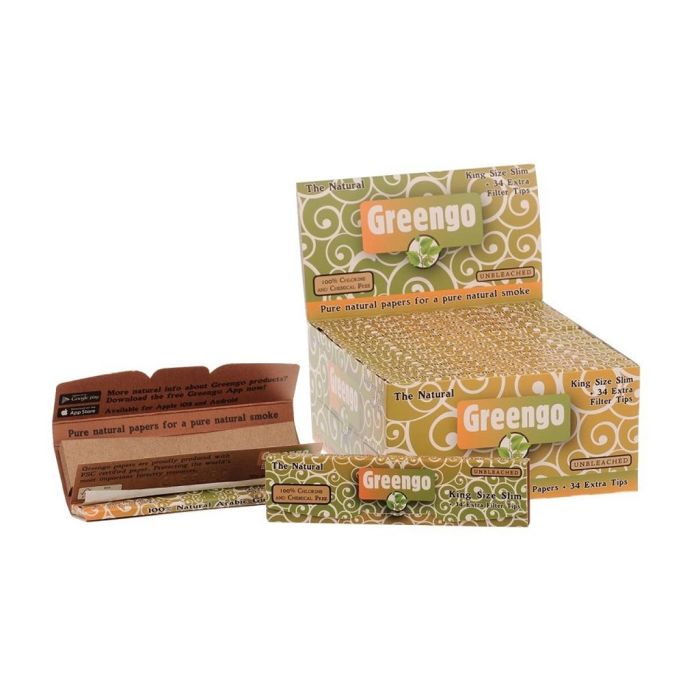 Greengo Rolling Papers and Filter Tips | King-Size Slim main product photo