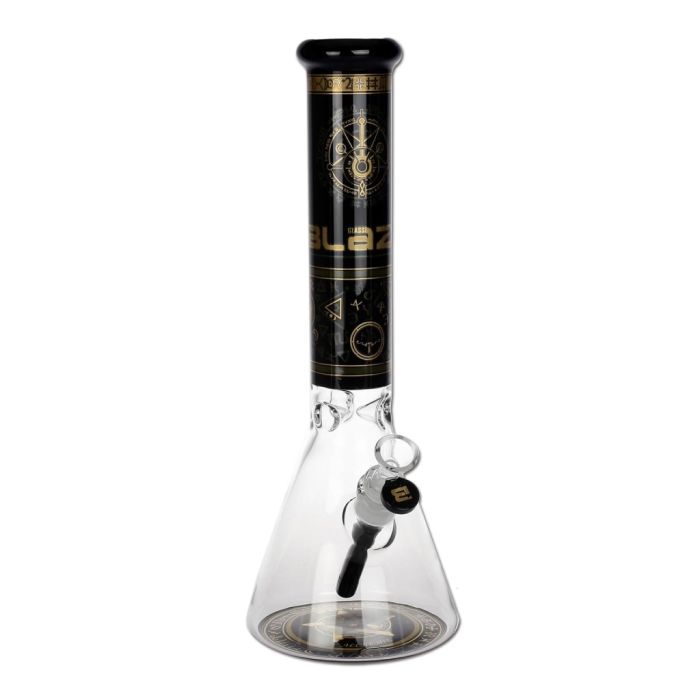 Glass Ice Bong | Alchemie Flask (Blaze Glass) main product photo
