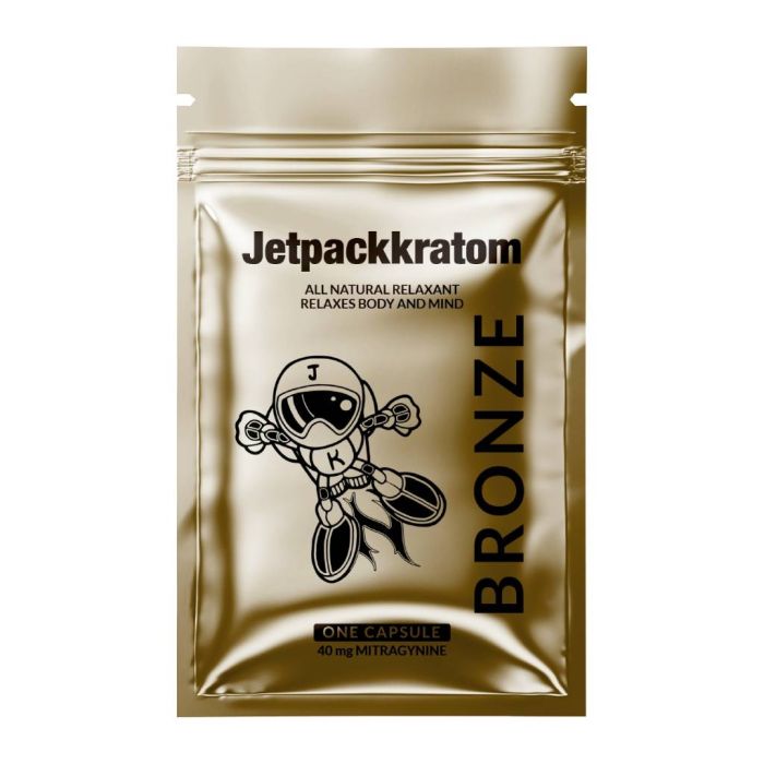 Kratom Capsules Bronze (Jetpackkratom) 40 mg main product photo