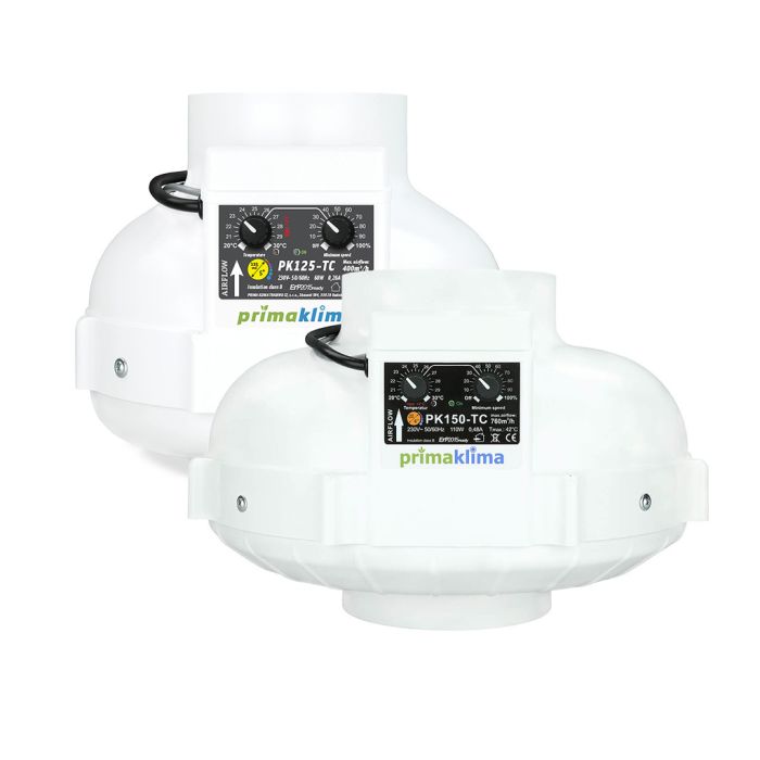 Prima Klima Inline Duct Fan | With thermostat main product photo