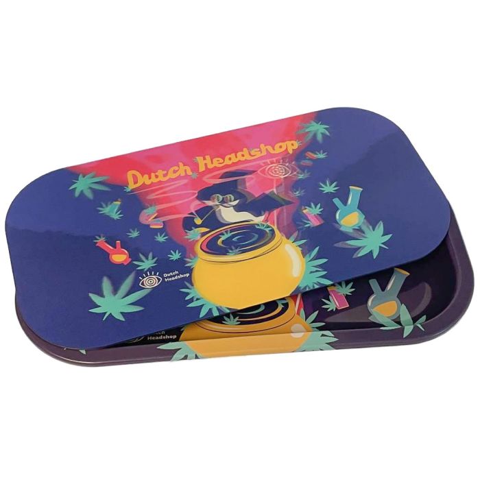 Rolling Tray with Magnetic 3D Lid (Dutch-Headshop) 20.5 x 10.5 cm main product photo