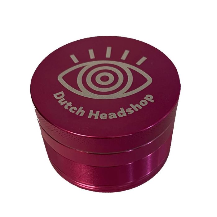 Aluminium Pink Grinder 4 parts (Dutch-Headshop) 62 mm main product photo
