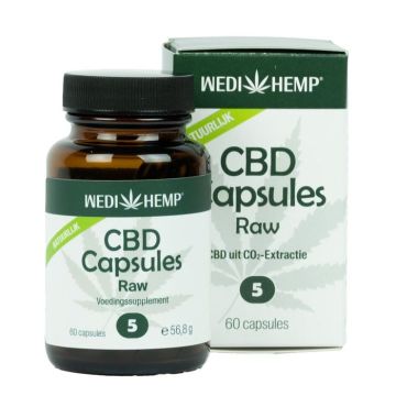 CBD Capsules Raw (Wedihemp) 5% 27 mg 60 caps