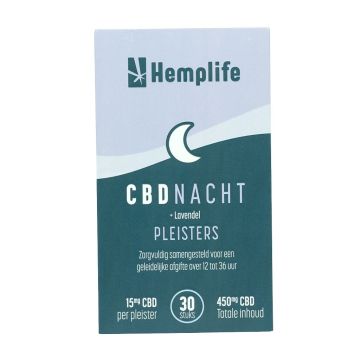CBD Night Patches 15 mg (Hemplife) 30 pieces