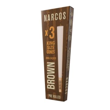 King Size Cones Brown (Narcos) 3 pieces