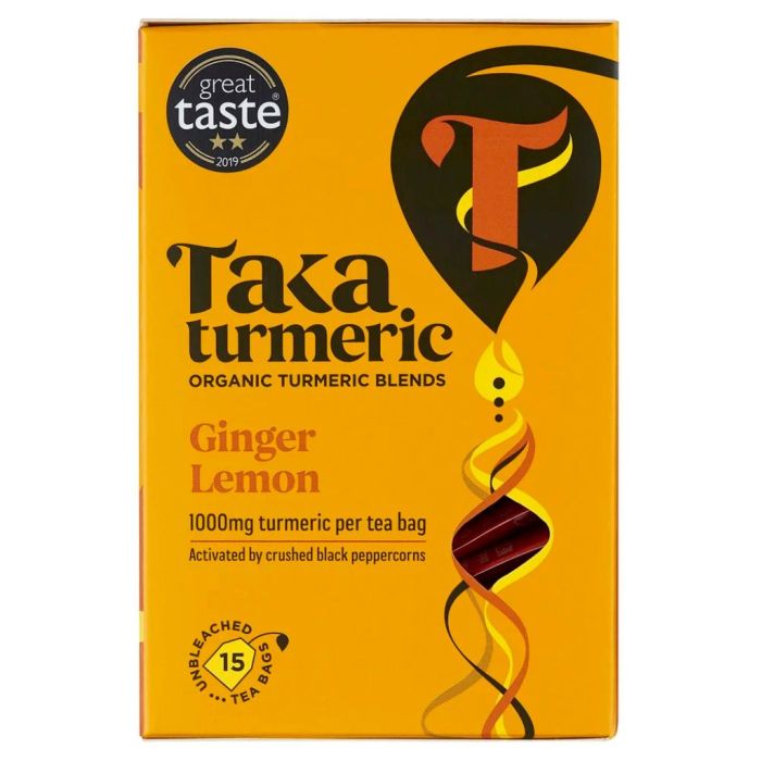 Turmeric Tea Golden Ginger (Taka Turmeric) 15 sachets main product photo