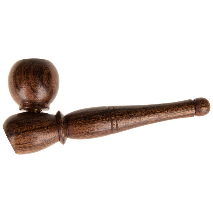 Wooden Cannabis Pipe Rosewood 10 cm