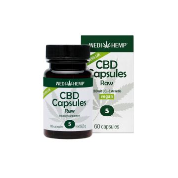 CBD Capsules Raw (Wedihemp) 5% 27 mg 60 caps