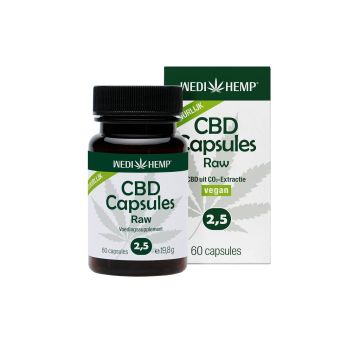 CBD Capsules Raw (Wedihemp) 2,5% 13,5 mg 60 caps