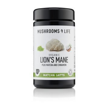 Lion's Mane Matcha Latte Organic (Mushrooms4Life) 110 grams