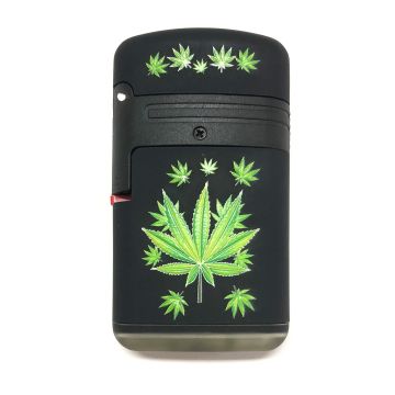 Storm Lighter Cannabis Leaf | Double Jet (Easy Torch)
