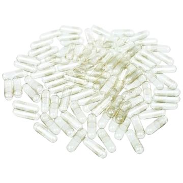 Capsules empty vegetarian 100 caps (size 0: ~500 mg)