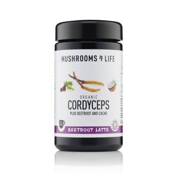 Cordyceps Beetroot Latte Organic (Mushrooms4Life) 130 grams
