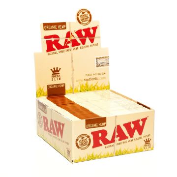 RAW Organic Hemp Rolling Papers | King-Size Slim