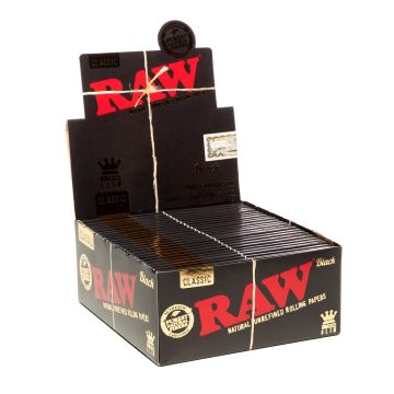 RAW Black Smoking Papers | King-Size Slim