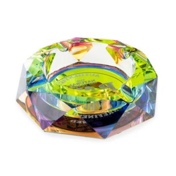 Glass Ashtray - Rainbow (RAW)