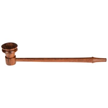 Wooden Weed Pipe Rosewood 15 cm
