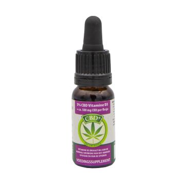 CBD Oil+ with Vitamin D3 (Jacob Hooy) 5% 10 ml