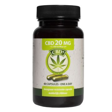 CBD Capsules (Jacob Hooy) 4% 20 mg 60 capsules