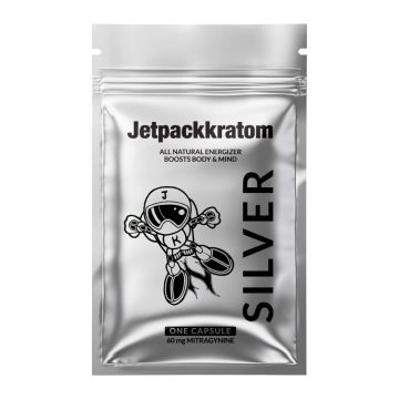 Kratom Capsules Silver (Jetpackkratom) 60 mg
