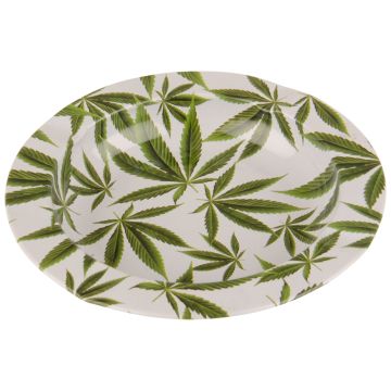 Metal Ashtray - Cannabis Leaves (130 mm)