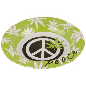 Metal Ashtray - Peace (130 mm)