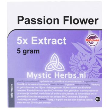 Passionflower extract 5X [Passiflora incarnata] (Mystic Herbs) 5 gram 