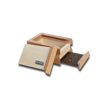 Kief Box | Hash Sifter Box (Black Leaf) 