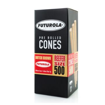 Cones Reefer-Size Brown Joint Tubes (Futurola) 109 mm 500 pieces