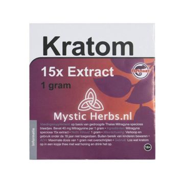 Kratom Extract Thai 15X (Mystic Herbs) 1 gram