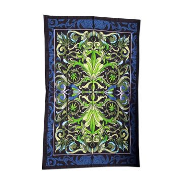 Tapestry Big Leaf (Black Leaf) 140x220 cm